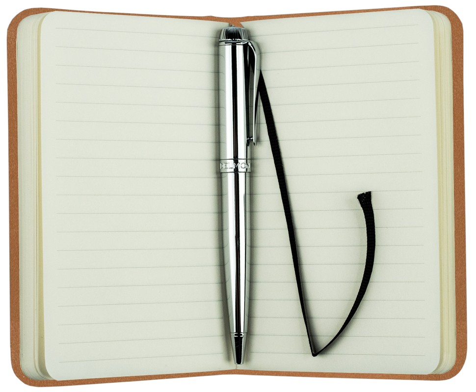 Notizbuch Pocket Format (gebunden) | Echtleder | BOXCALF hellbraun